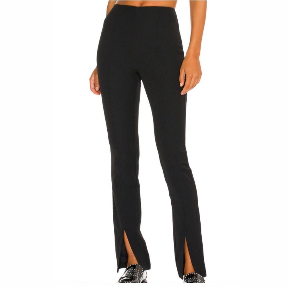 En saison front slit pants size S Black